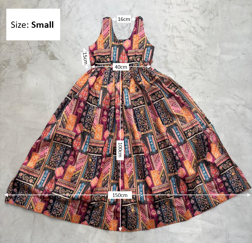 Purple Printed Anarkali Dress