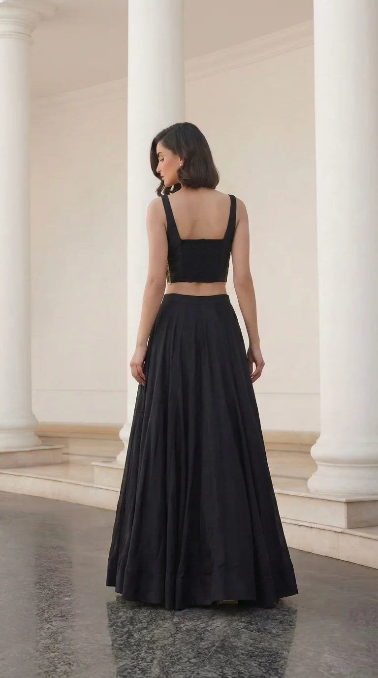 Midnight Stardust Lehenga Set