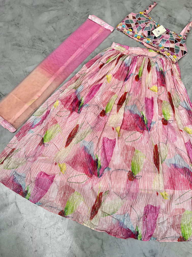 Pink Lehenga Choli