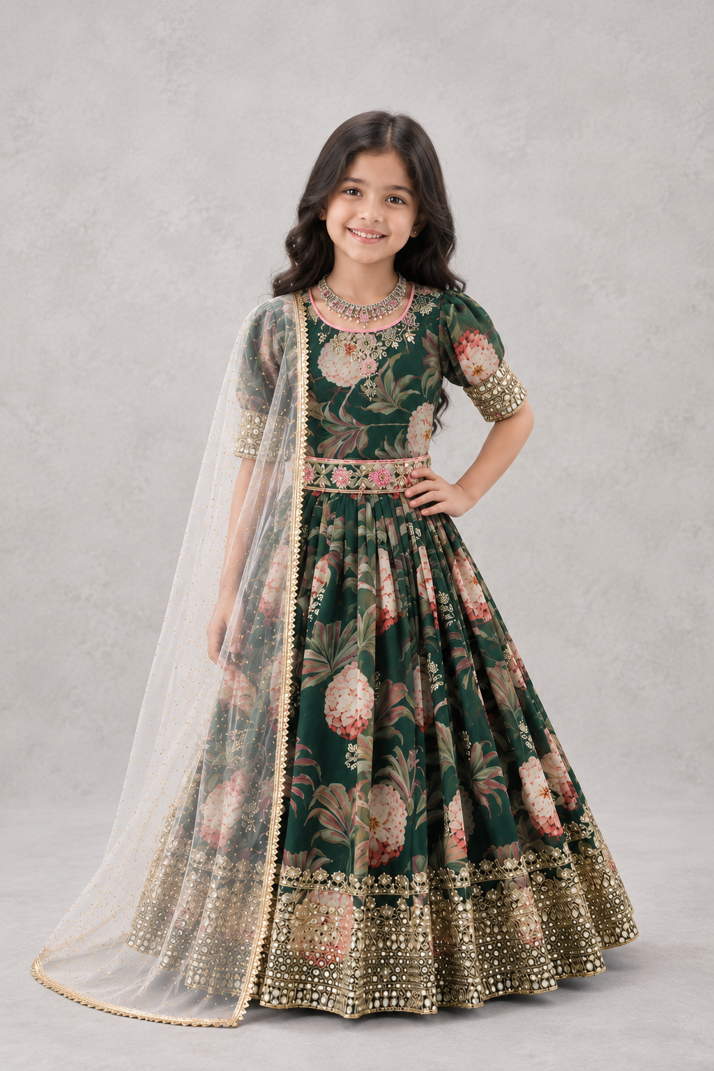 Olive Green Gown