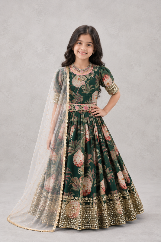 Olive Green Gown