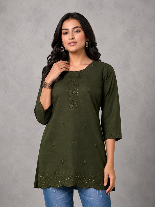 Olive Green Kurti