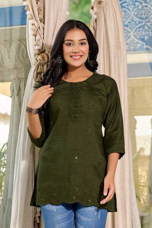 Olive Green Kurti