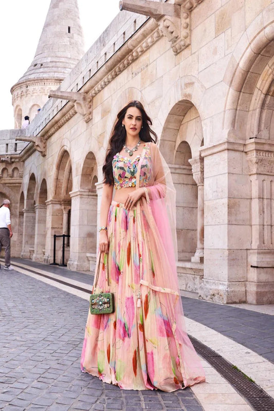 Pink Lehenga Choli