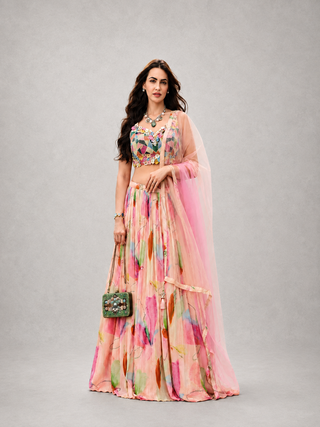 Pink Lehenga Choli