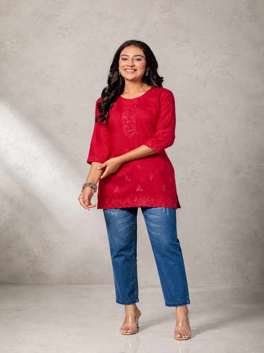 Red Kurti