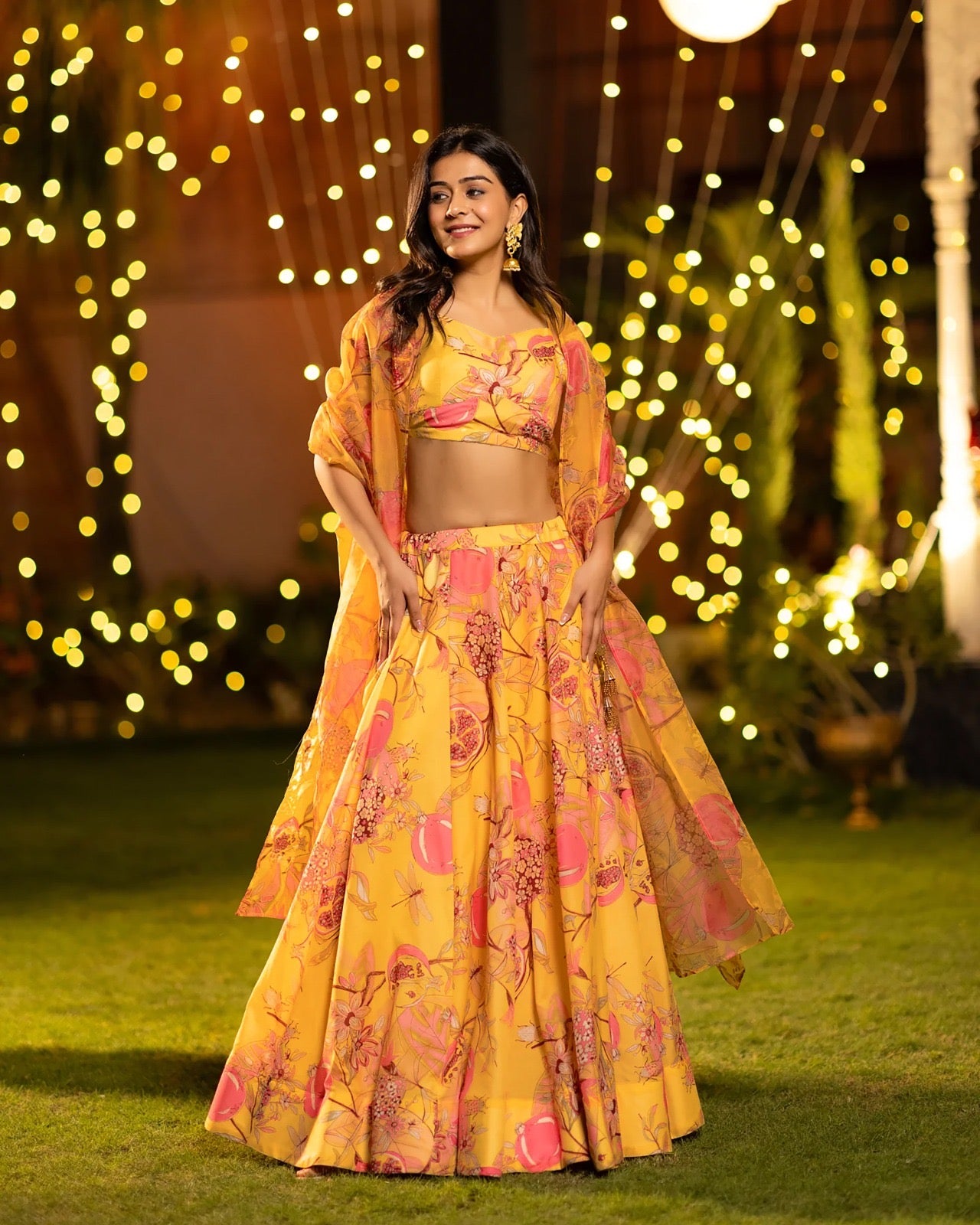 Sunshine Bloom Yellow Lehenga