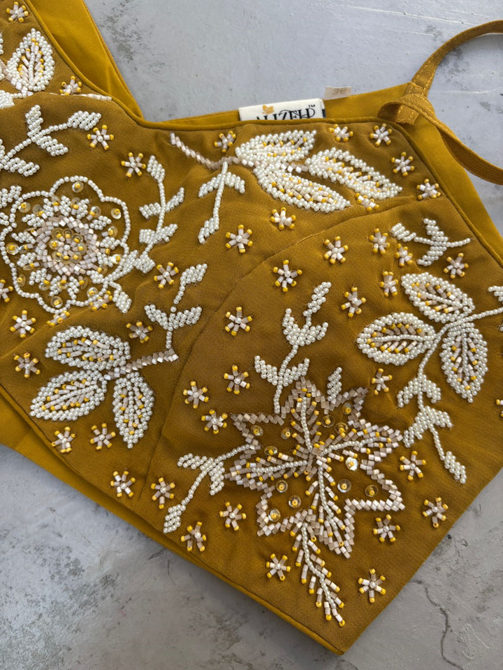 Yellow Indo-Western Palazzo Suit