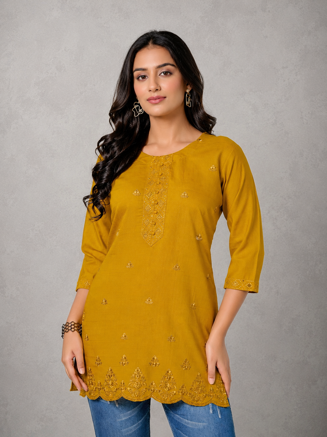 Yellow Kurti