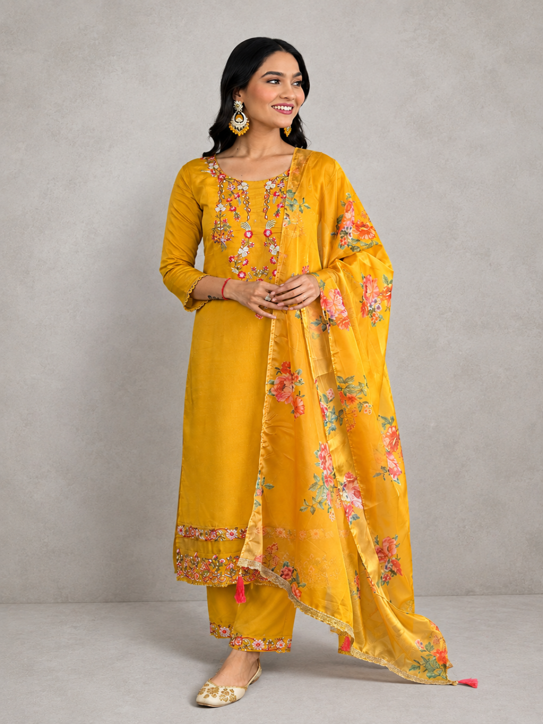 Yellow Kurti Set
