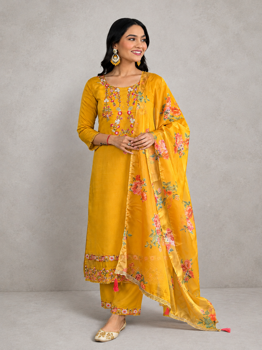 Yellow Kurti Set